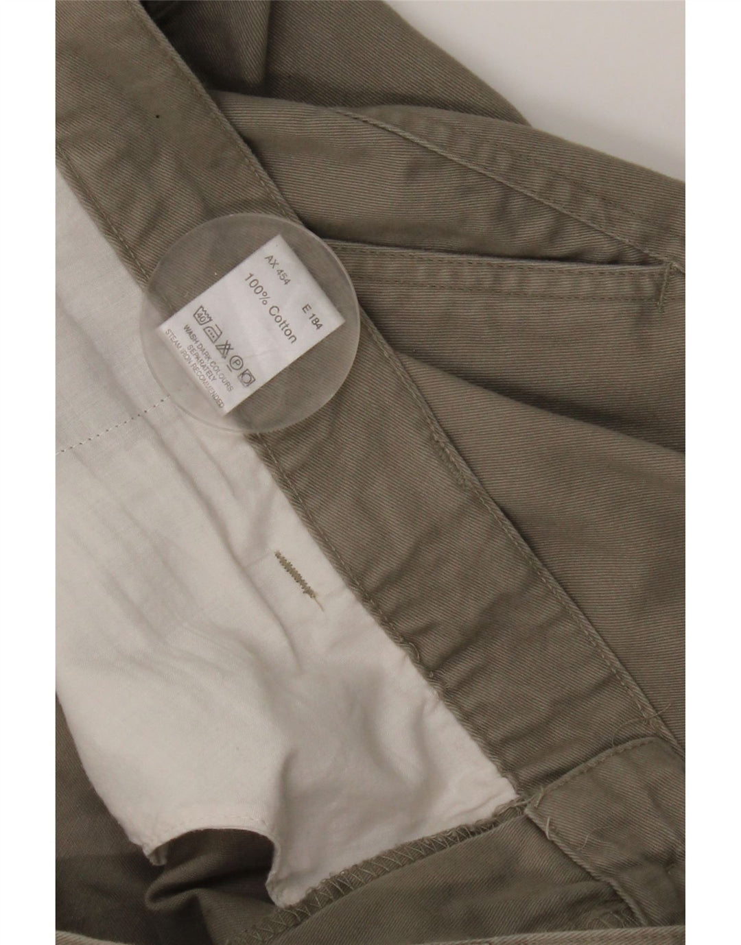 Essentials Herren-Chinohose mit Pegged, W46, L30, graue Baumwolle