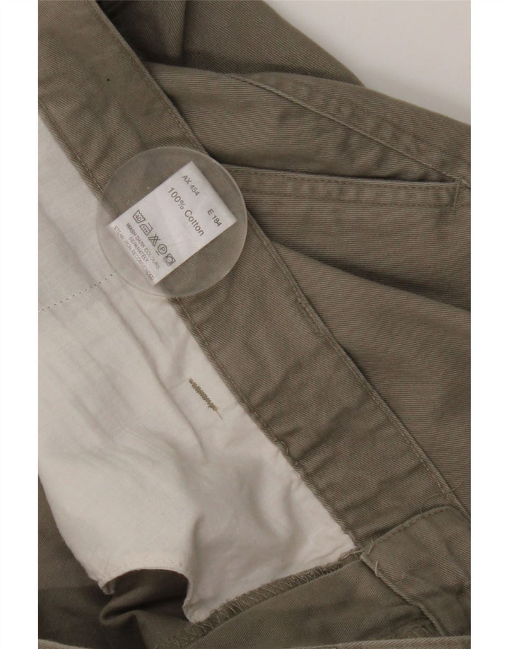 Essentials Herren-Chinohose mit Pegged, W46, L30, graue Baumwolle