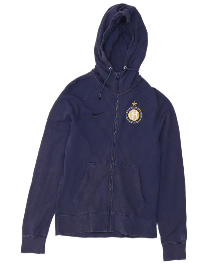 Nike Herren Inter Mailand Kapuzenpullover mit Reißverschluss, klein, marineblau, Baumwolle