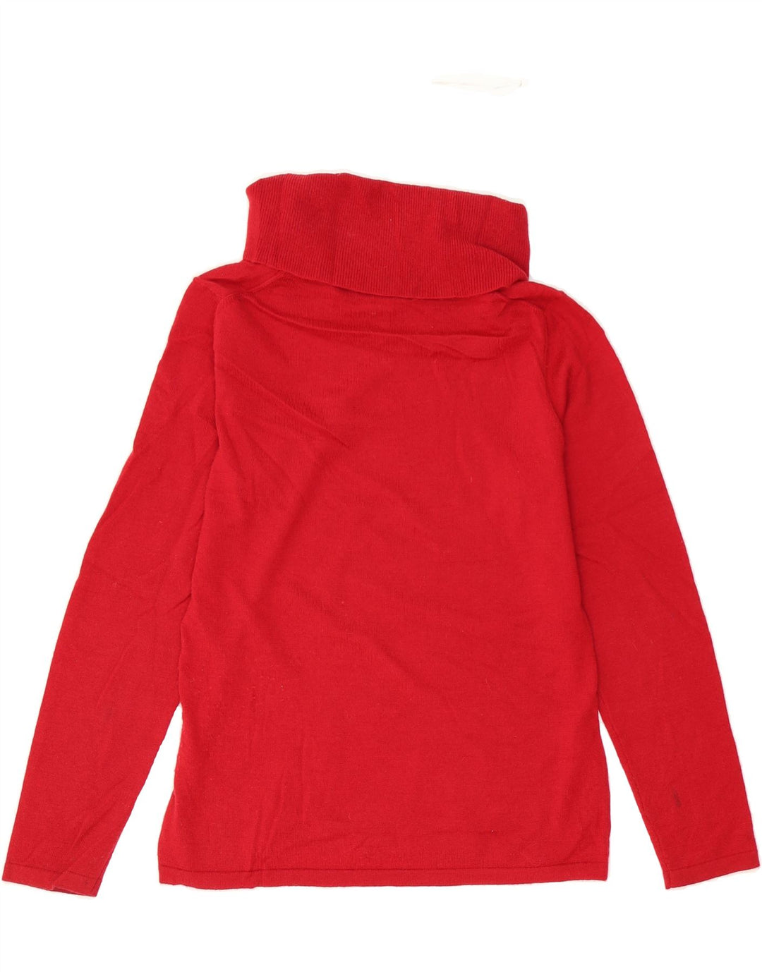 ORVIS Womens Roll Neck Jumper Sweater UK 12 Medium Red Wool Vintage Orvis and Second-Hand Orvis from Messina Hembry 