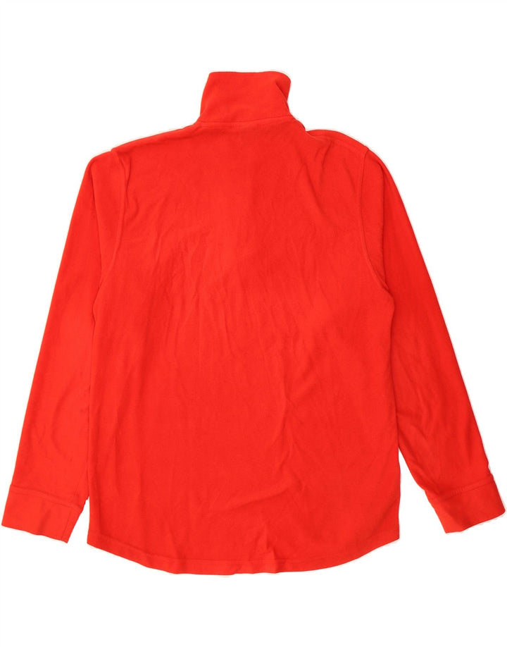 REEBOK Mens Zip Neck Fleece Jumper XL Red Polyester Vintage Reebok and Second-Hand Reebok from Messina Hembry 