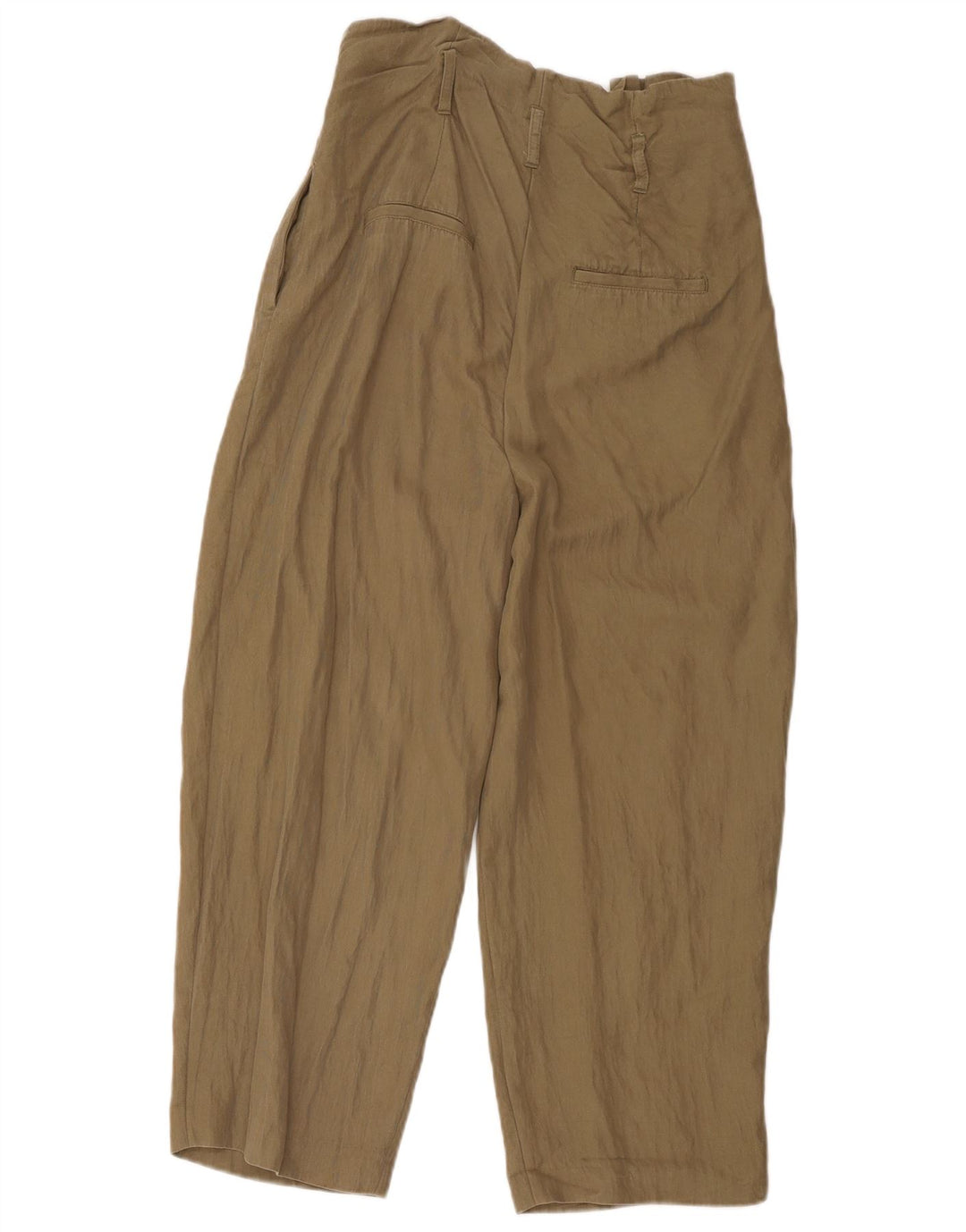 Zara Damen Haremshose Medium W28 L22 Khaki Lyocell