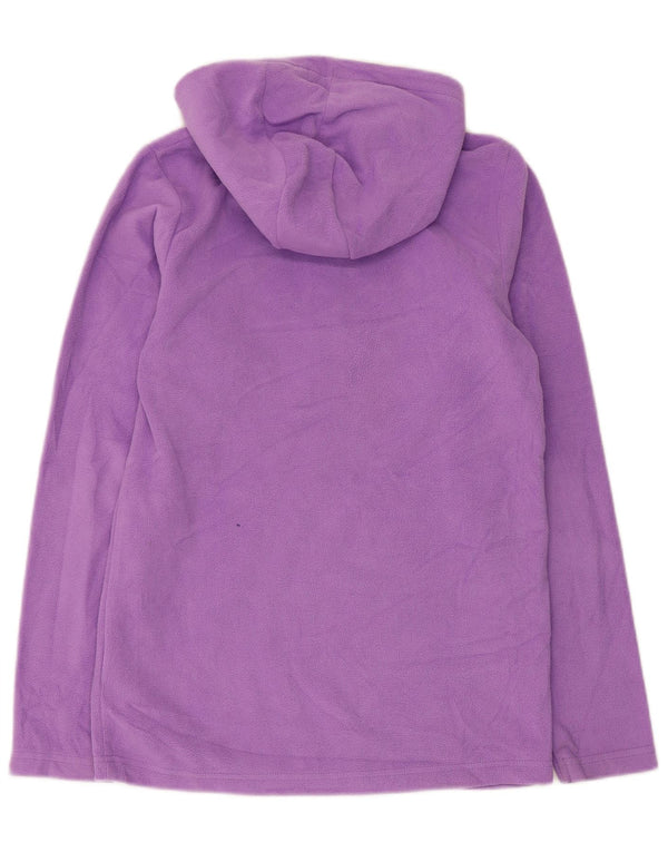 Mountain Warehouse Mädchen-Fleecepullover mit Kapuze und Reißverschluss am Kragen, 12–13 Jahre, Lila