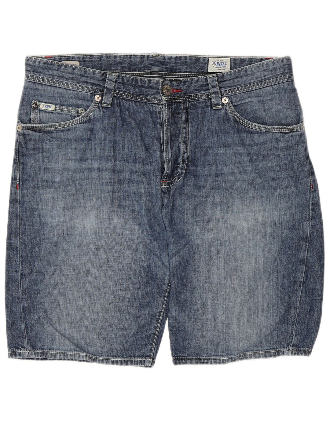 RIFLE Herren Jeansshorts W33 Mittelblau