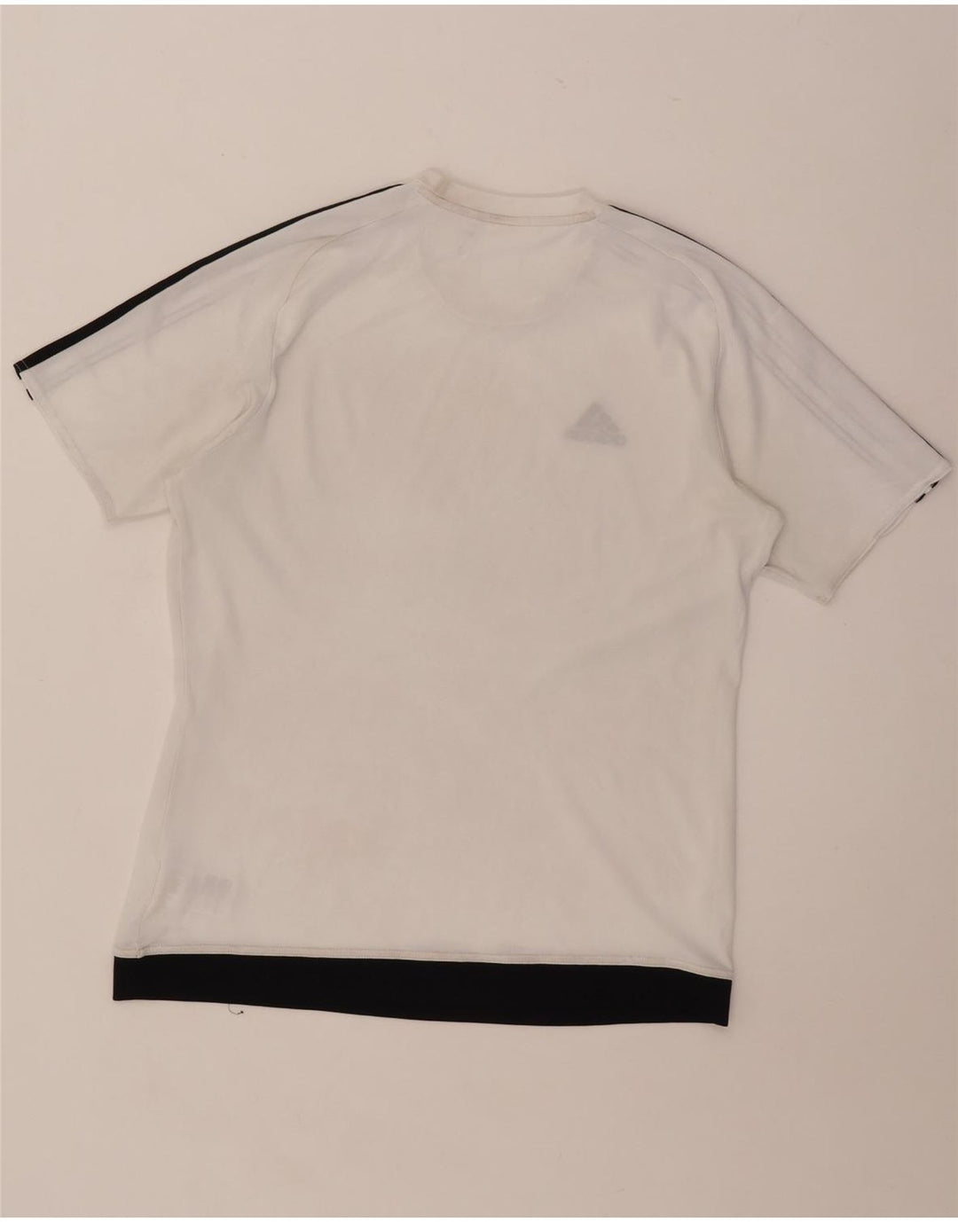 Adidas Herren Climalite T-Shirt Top Mittelweißes Colourblock-Polyester