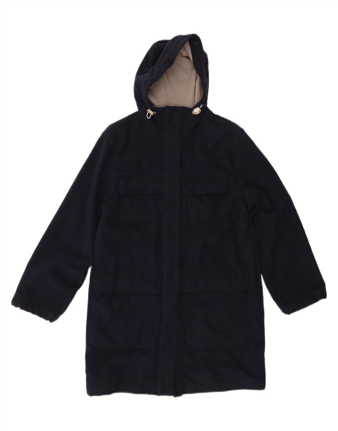 Sergio Tacchini Damen-Windbreaker-Mantel UK 14 Mittelmarineblaues Polyester