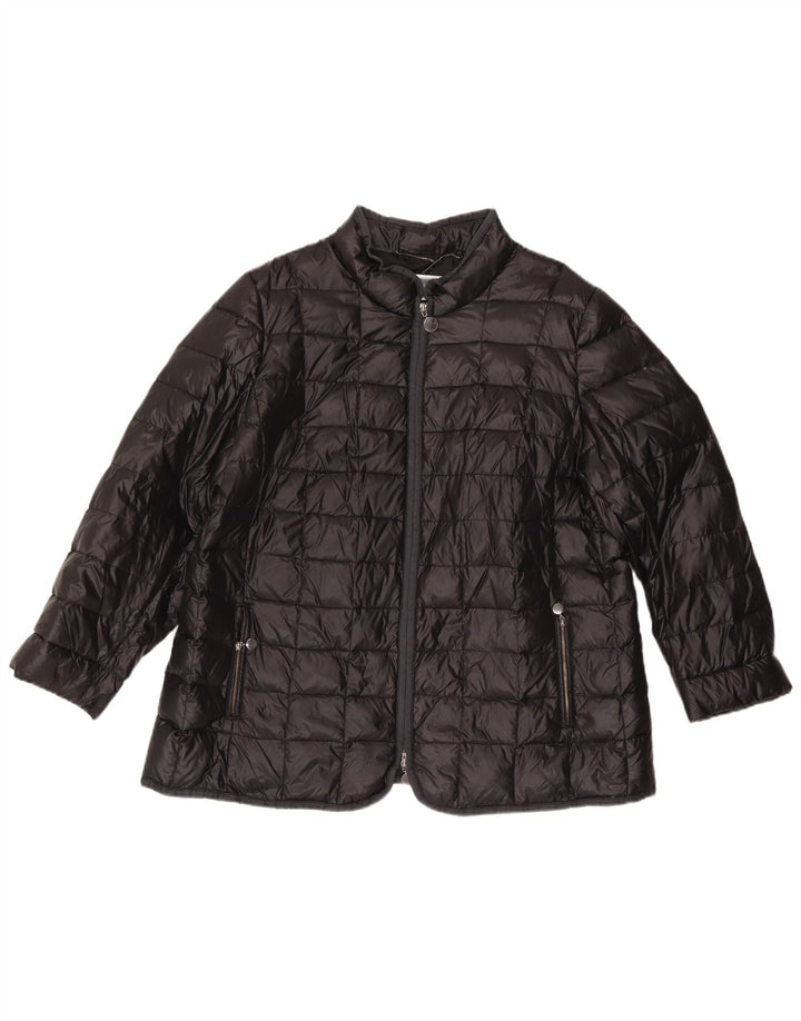 Perte by Krizia Damen Wattierte Jacke UK 22 3XL Schwarz