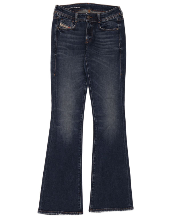 Diesel Damen Schlagjeans W26 L32 Blaue Baumwolle