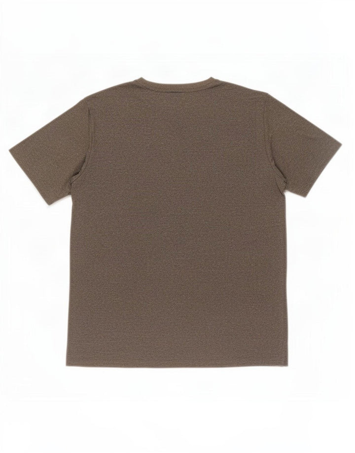 Puma Herren-T-Shirt mit Grafik, groß, grau geflecktes Polyester
