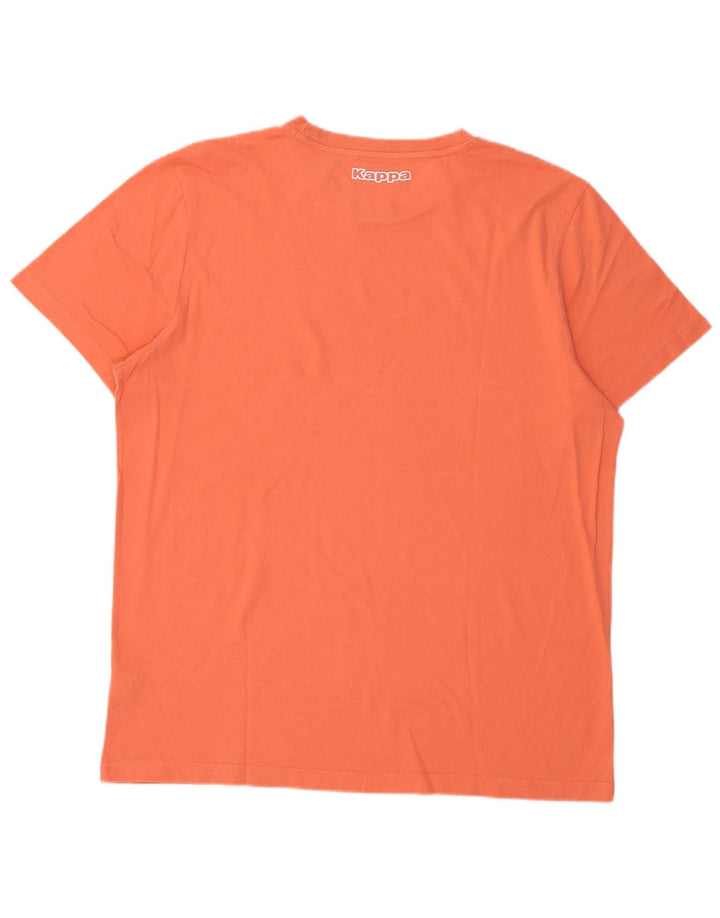 Kappa Herren T-Shirt Top 2XL Rote Baumwolle