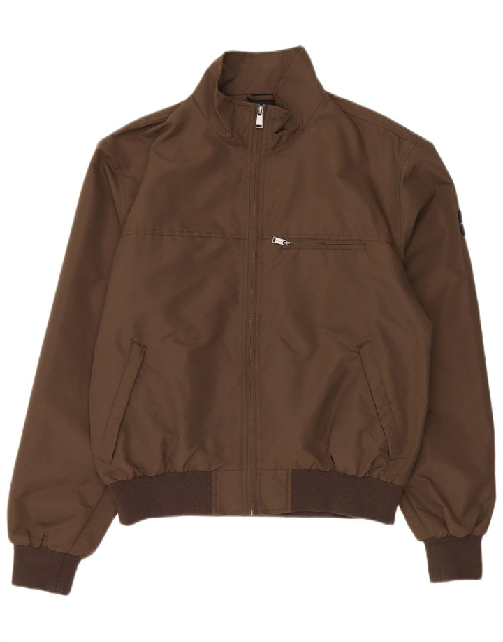 CANADIENS Herren Bomberjacke IT 50 Großes braunes Nylon