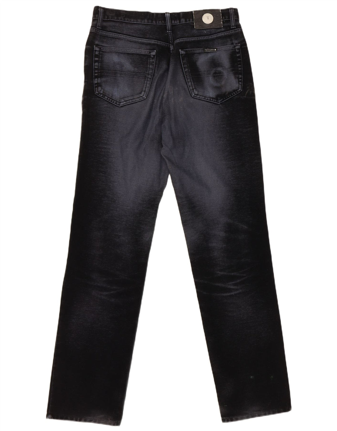 Trussardi Herren Straight Jeans W30 L32 Marineblaue Baumwolle