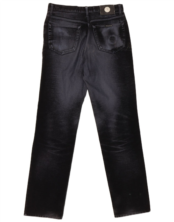 Trussardi Herren Straight Jeans W30 L32 Marineblaue Baumwolle