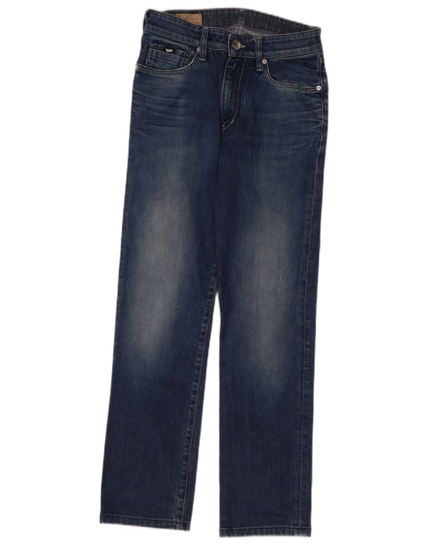 Gas Damen Straight Jeans W29 L30 Blaue Baumwolle