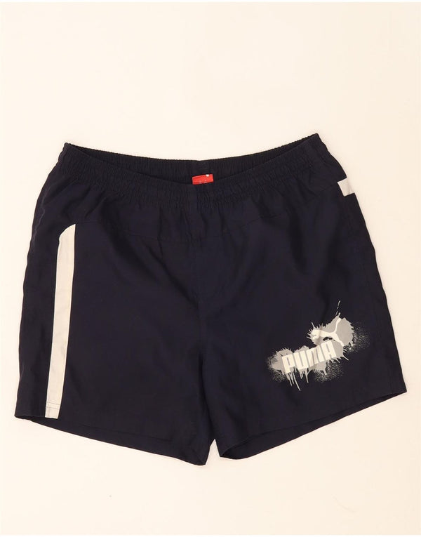 Puma Jungen Graphic Sport Shorts 13-14 Jahre Marineblau