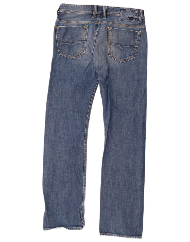 Diesel Herren Viker Straight Jeans W32 L34 Blaue Baumwolle
