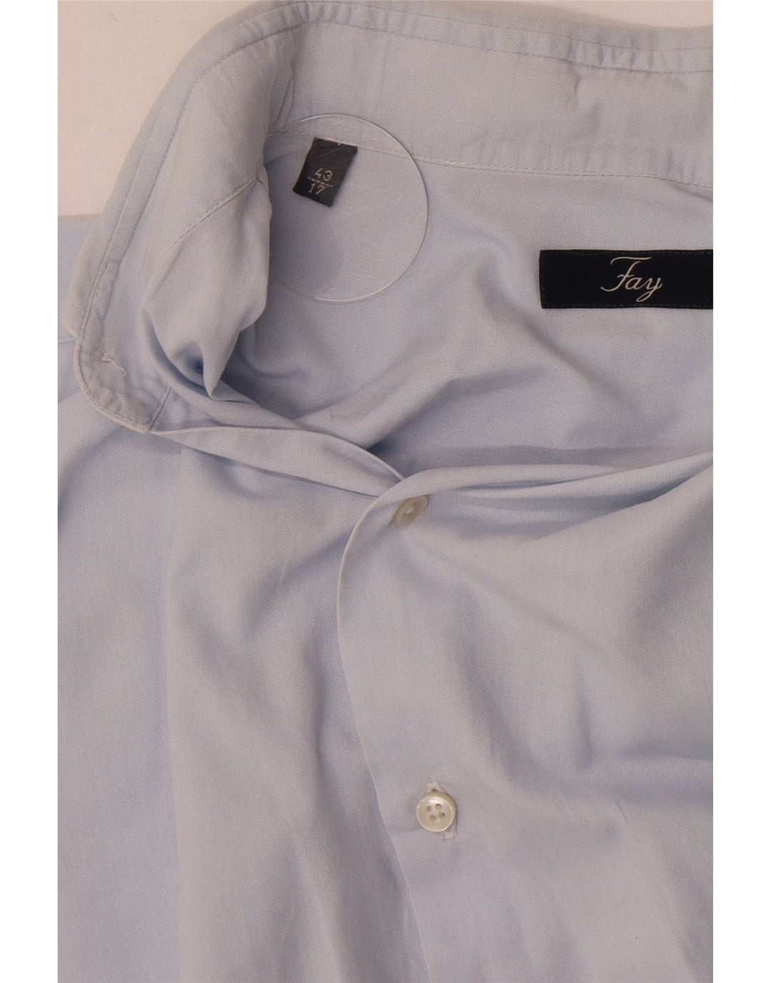 Fay Herrenhemd Größe 43 17 XL Blau