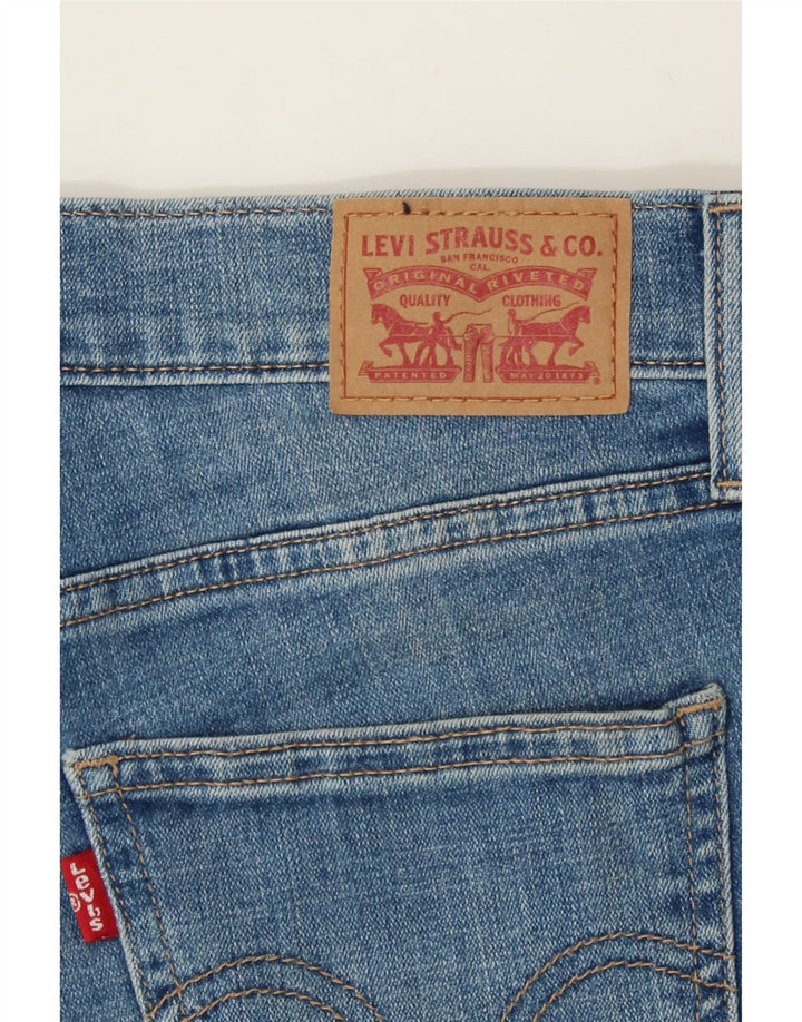 LEVI'S Womens Distressed Denim Shorts W26 Small Blue Cotton Vintage Levi's and Second-Hand Levi's from Messina Hembry 