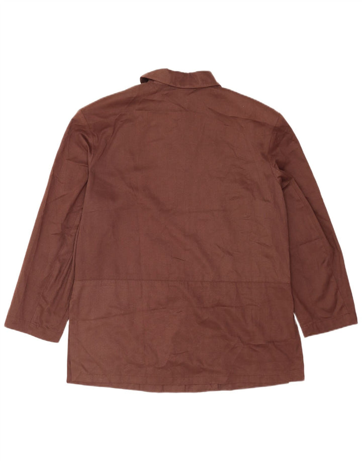 Marks & Spencer Damen-Blazerjacke mit 3 Knöpfen, Gr. 14, Braun, Polyester