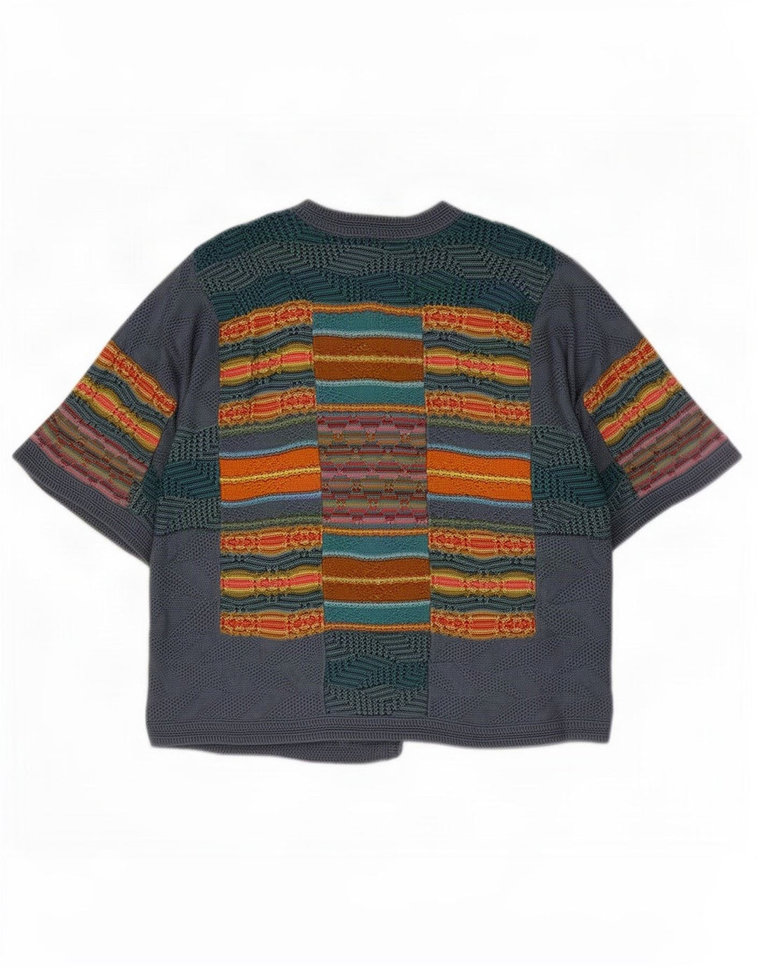 Peruvian Connection Damen-Strickjacke mit kurzen Ärmeln, Gr. 6, XS, Grau
