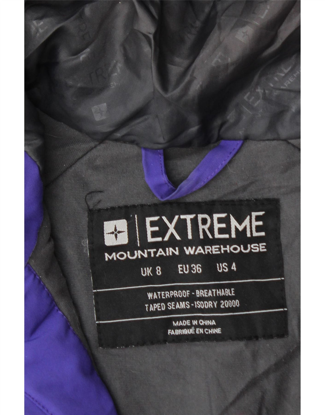 MOUNTAIN WAREHOUSE Damen Extreme Windjacke UK 8 Small Lila