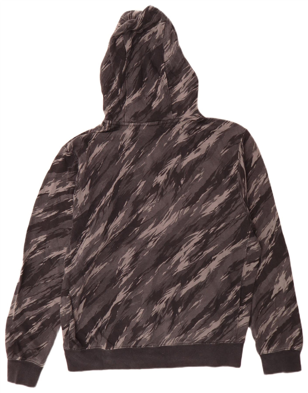 Nike Herren Kapuzenpullover aus mittelgrauer Camouflage-Baumwolle