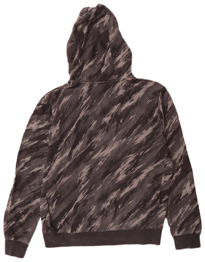Nike Herren Kapuzenpullover aus mittelgrauer Camouflage-Baumwolle