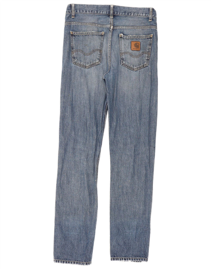 Carhartt Damen Texas Distressed Slim Jeans W30 L32 Blaue Baumwolle