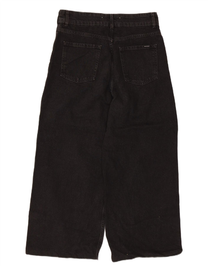 Zara Damen Capri-Jeans EU 40 Medium W30 L23 Schwarze Baumwolle
