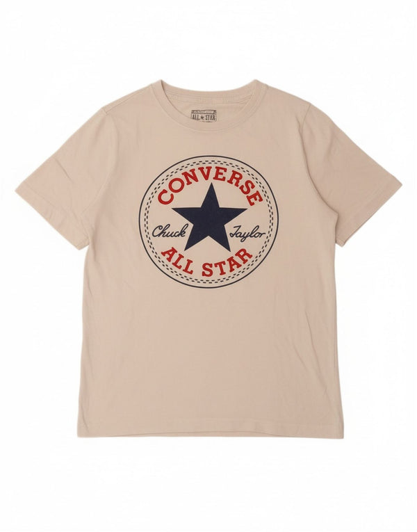 CONVERSE Grafik-T-Shirt für Jungen, 10–11 Jahre, mittelweiße Baumwolle