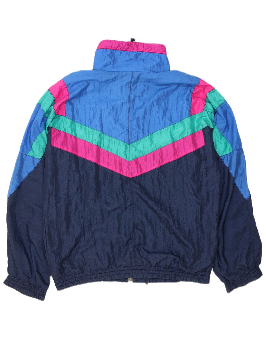 MC Kee's locker sitzender Retro-Trainingsanzug für Herren, Mittelblau, Farbblock