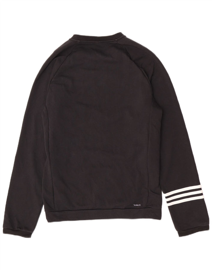 Adidas Herren-Sweatshirt mit normaler Passform, mittlere schwarze Baumwolle