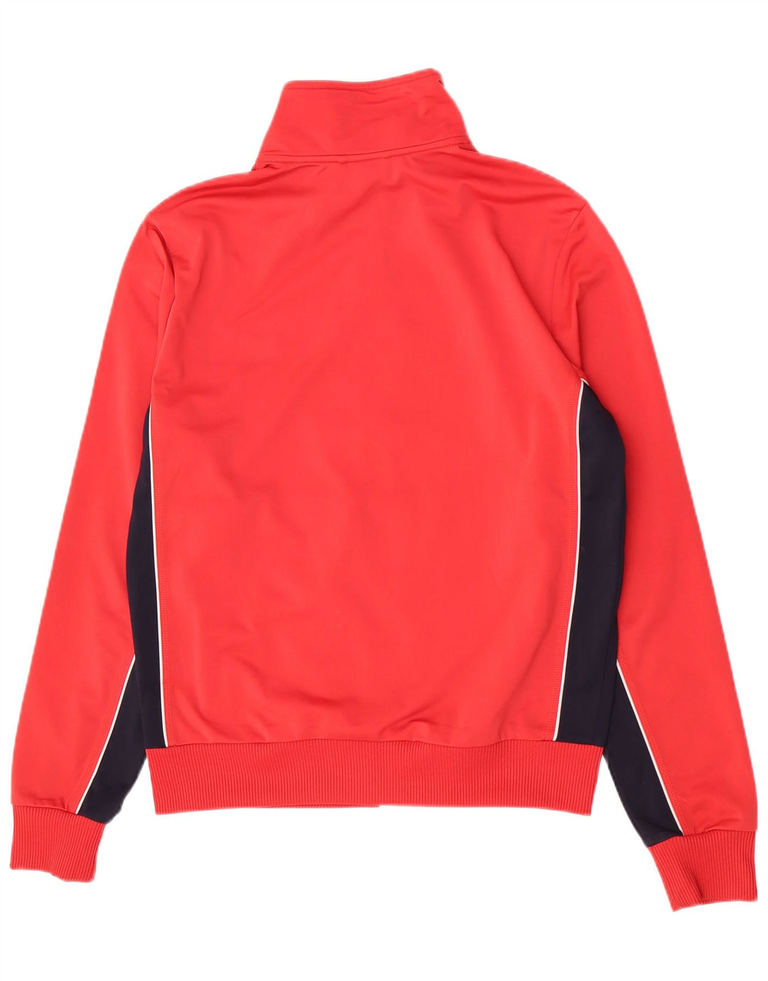 Puma Herren-Trainingsanzug-Top-Jacke aus mittelrotem Colourblock-Polyester