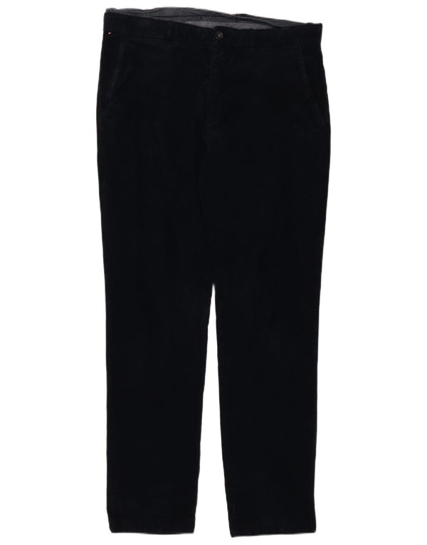 Tommy Hilfiger Gerade Cordhose für Herren, W34, L32, Marineblau, Baumwolle