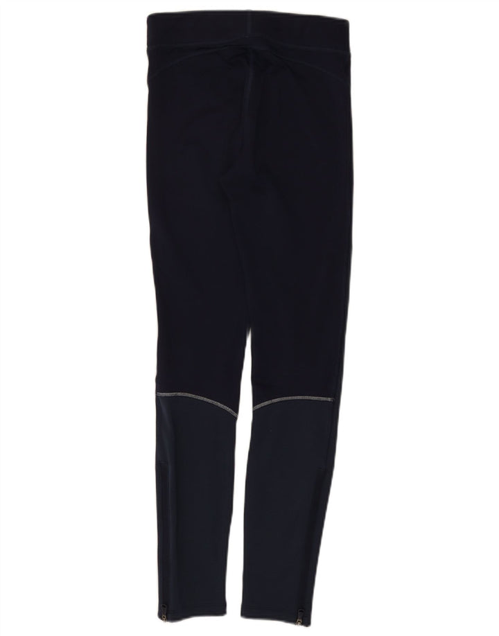 Under Armour Damen-Leggings UK 4 XS Marineblaues Colourblock-Polyester