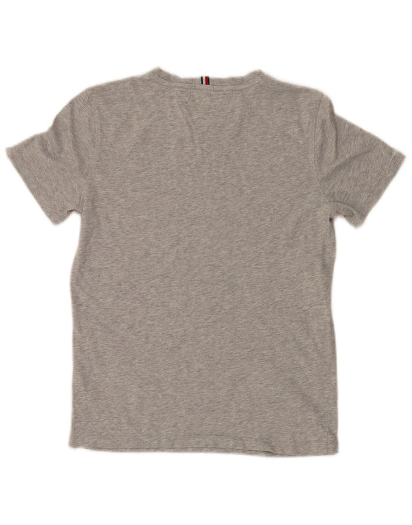 Tommy Hilfiger Jungen-T-Shirt mit normaler Grafik, 11–12 Jahre, Grau