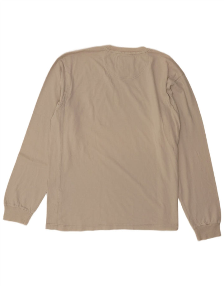 Champion Herren-Top, langärmelig, XL, cremefarbene Baumwolle