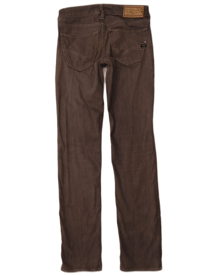 GAS Herren Slim Straight Jeans W31 L34 Graue Baumwolle