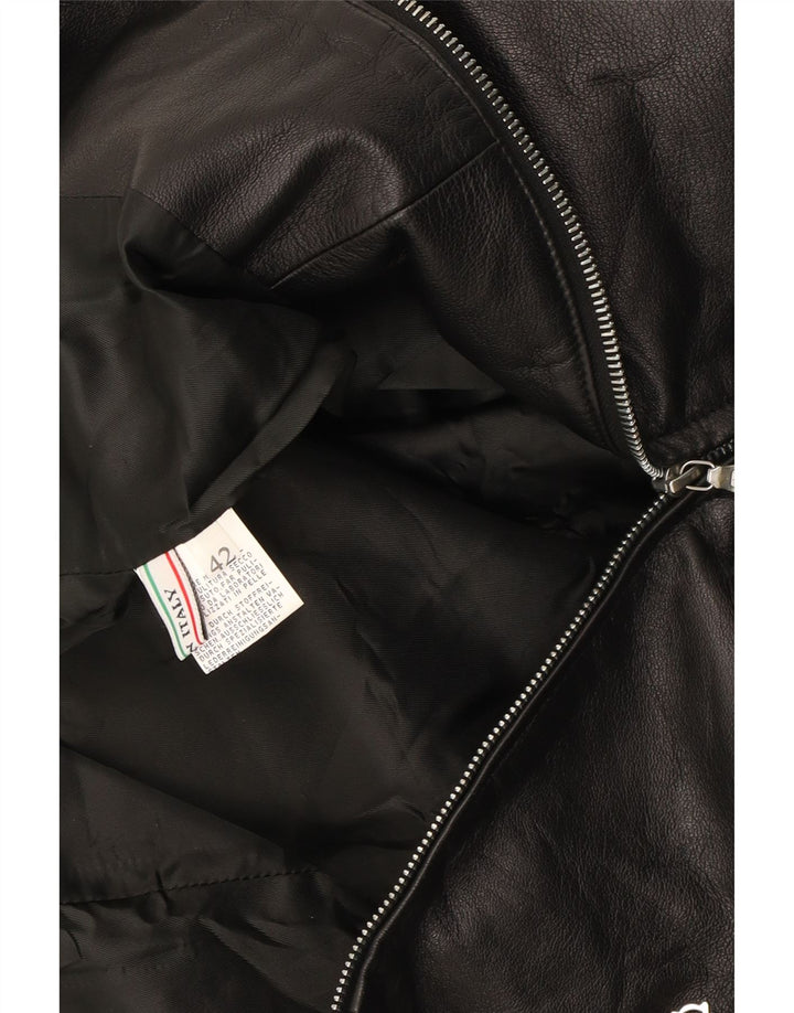 CRISTIANO DI THIENE Womens Sheath Dress IT 42 Medium Black Leather Vintage Cristiano Di Thiene and Second-Hand Cristiano Di Thiene from Messina Hembry 