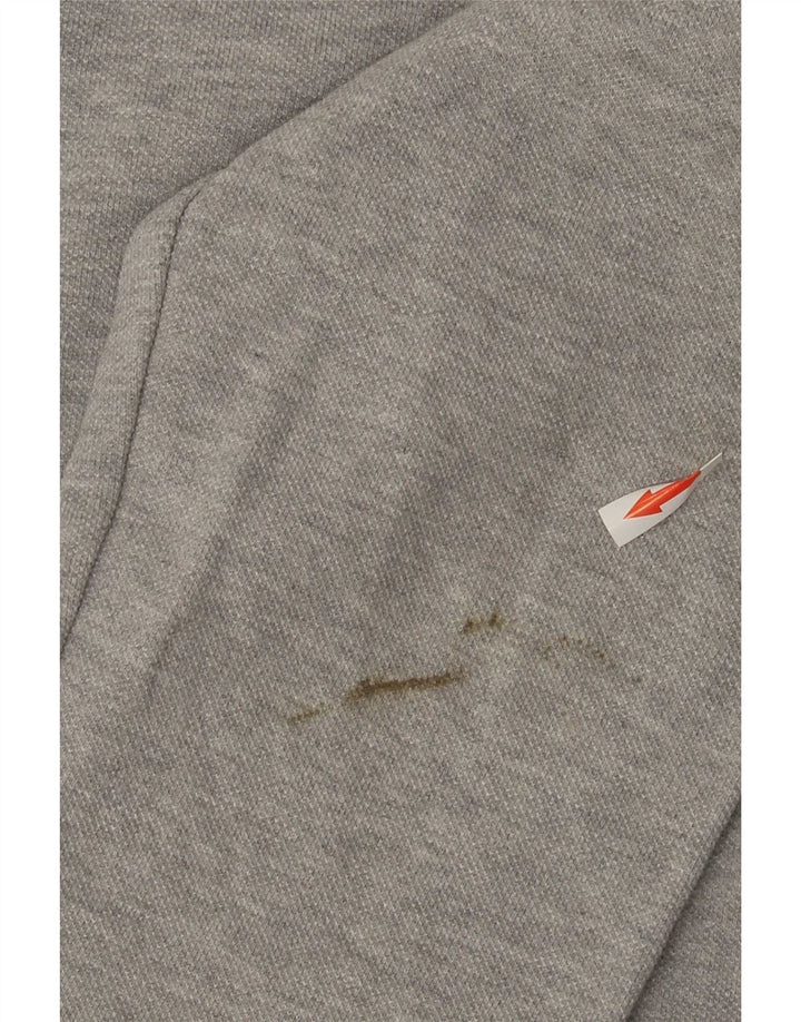 Crew Clothing Herren-Sweatshirt mit Reißverschluss am Hals, Mittelgrau gesprenkelte Baumwolle