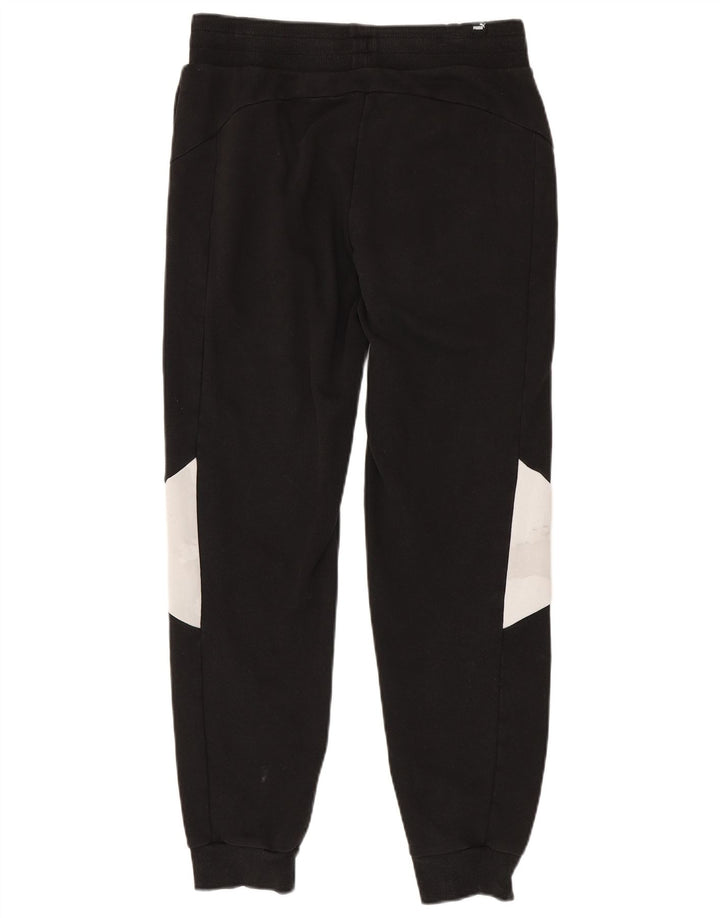 Puma Herren-Trainingshose, Jogginghose, Mittelschwarz, Colourblock-Baumwolle