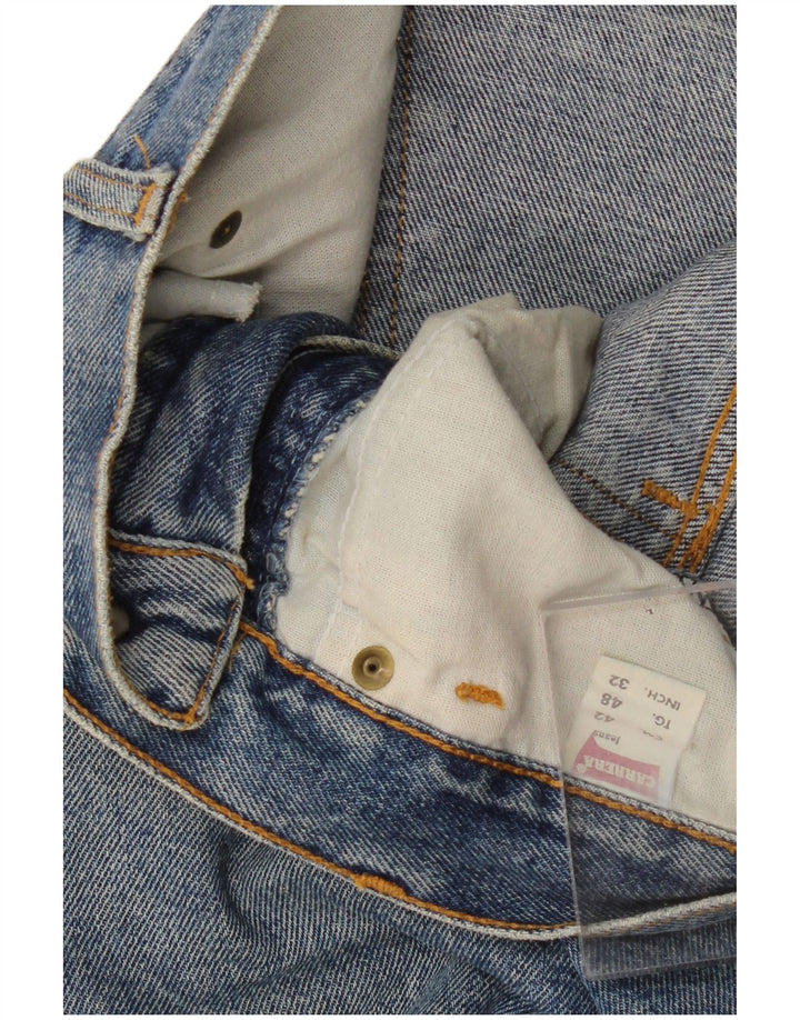 Carrera Herren Straight Jeans W32 L30 Blaue Baumwolle