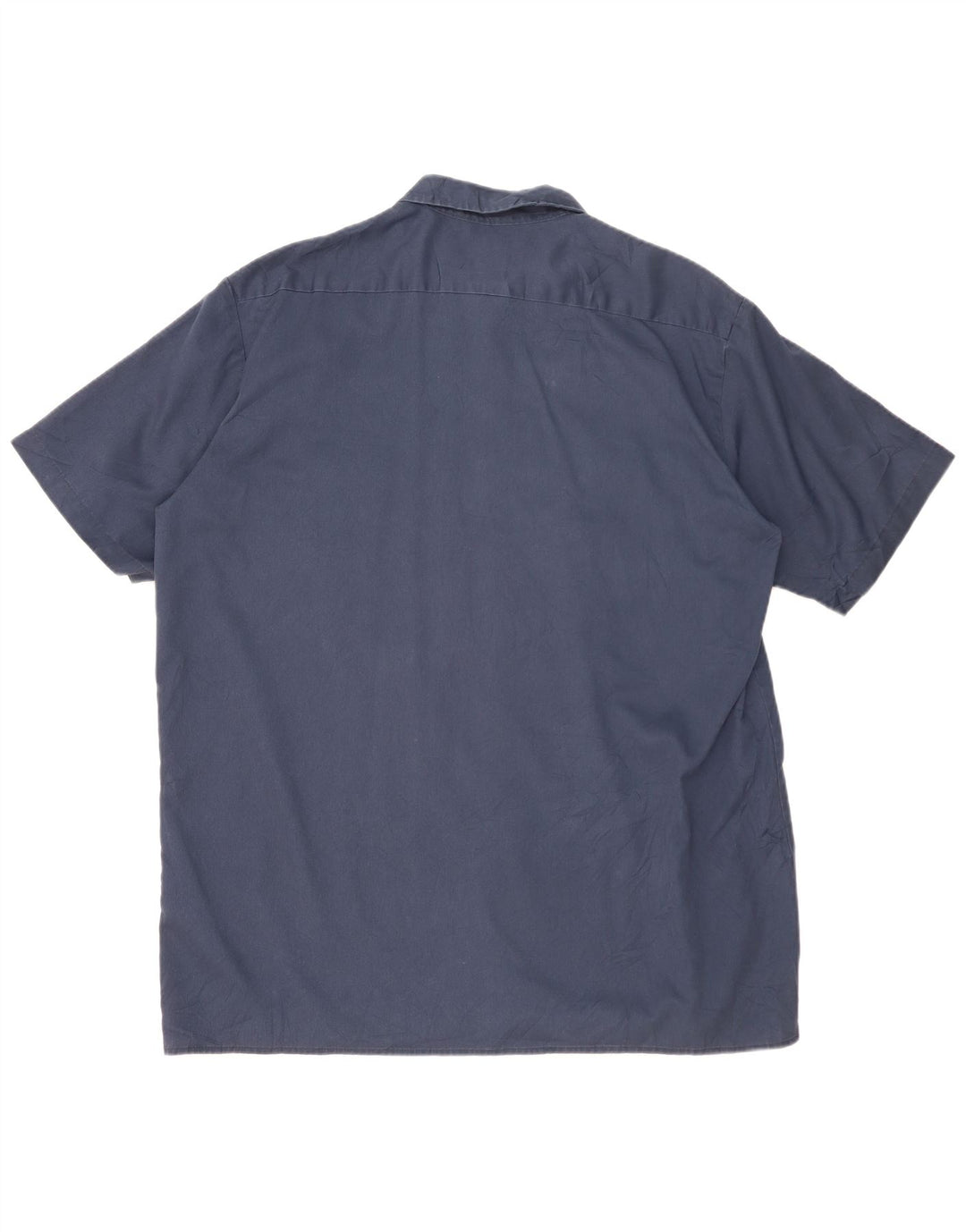 DICKIES Herren-Kurzarmhemd 2XL Marineblau Polyester