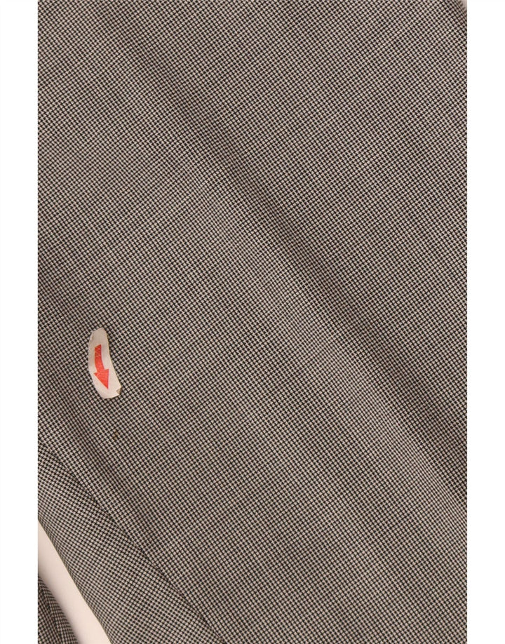 Massimo Dutti Herren Freizeithose EU 44 Large W34 L33 Schwarzer Hahnentritt