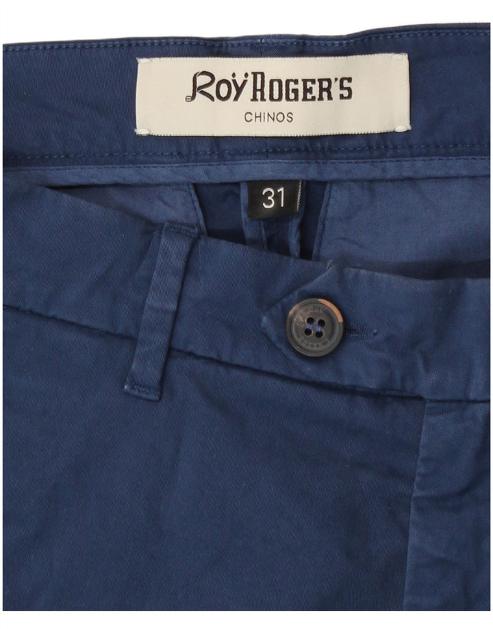 Roy Rogers Damen-Chinoshorts W31, mittelmarineblaue Baumwolle