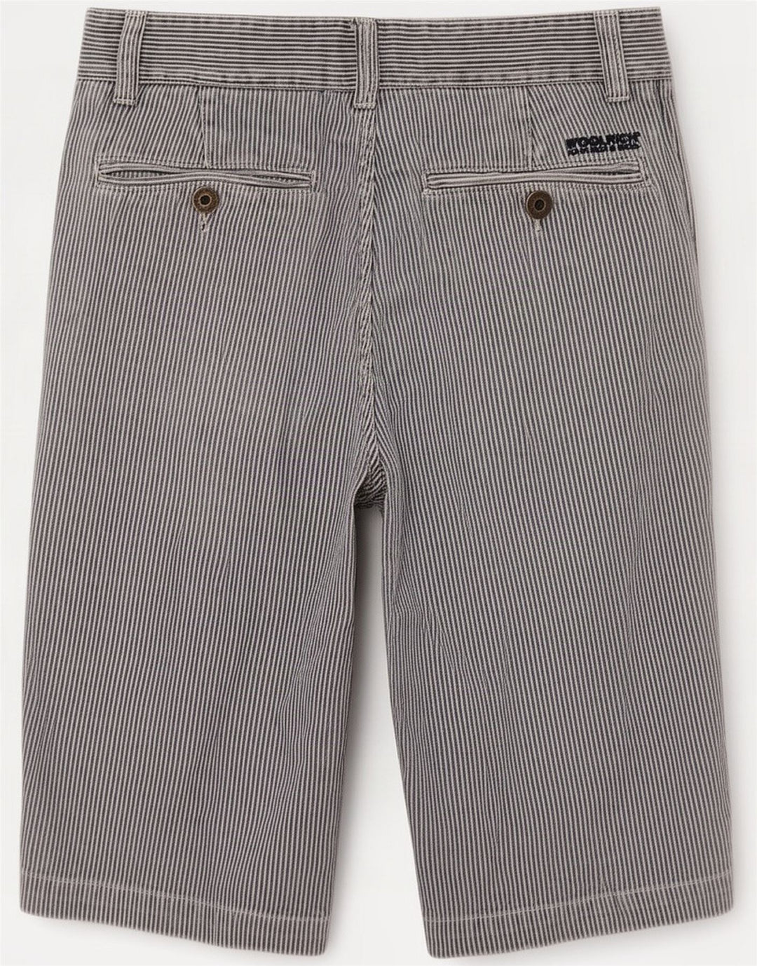 Woolrich Herren Chino Shorts Medium W33 Blau gestreift