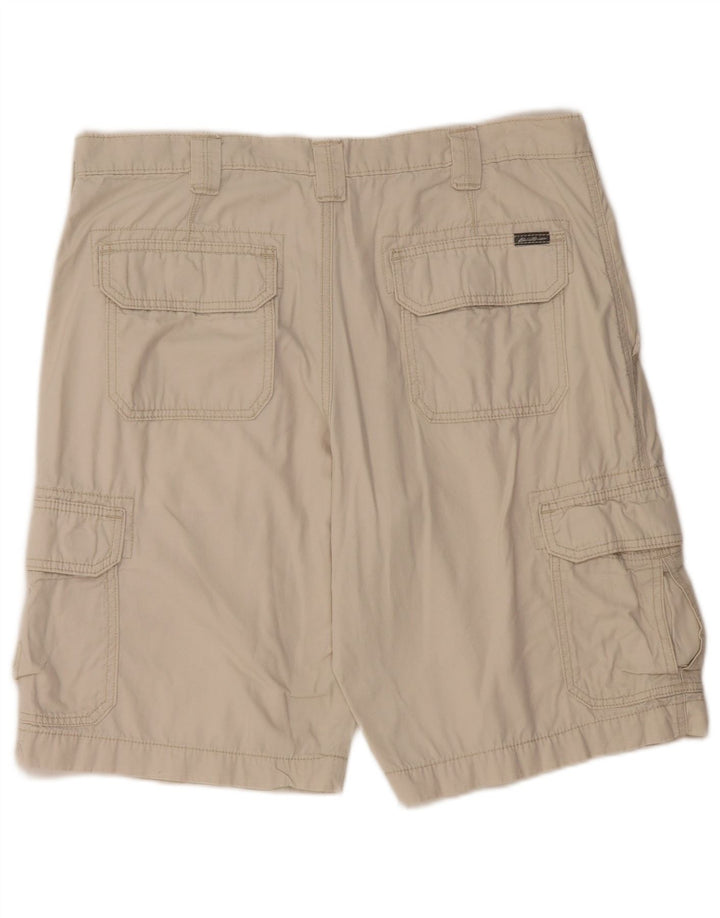 EDDIE BAUER Herren Cargoshorts W36 Große graue Baumwolle