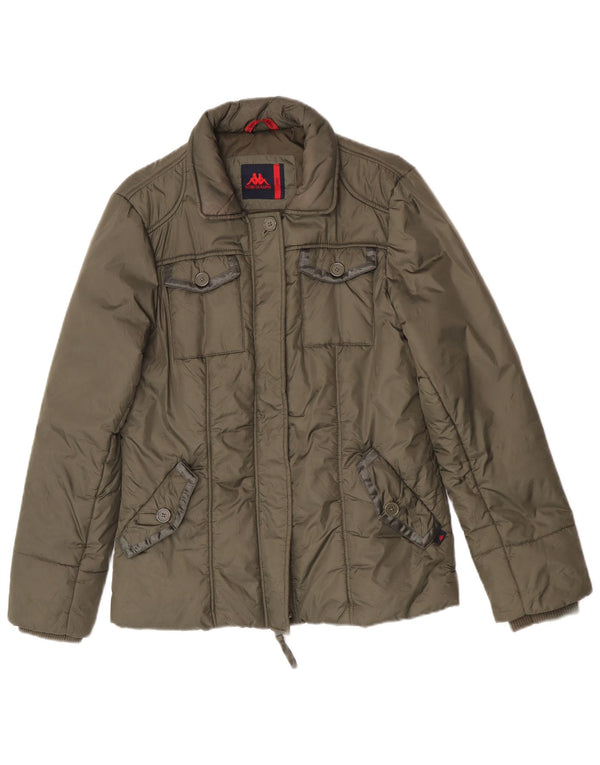 Kappa Damen Wattierte Jacke UK 16 Large Grün Polyamid