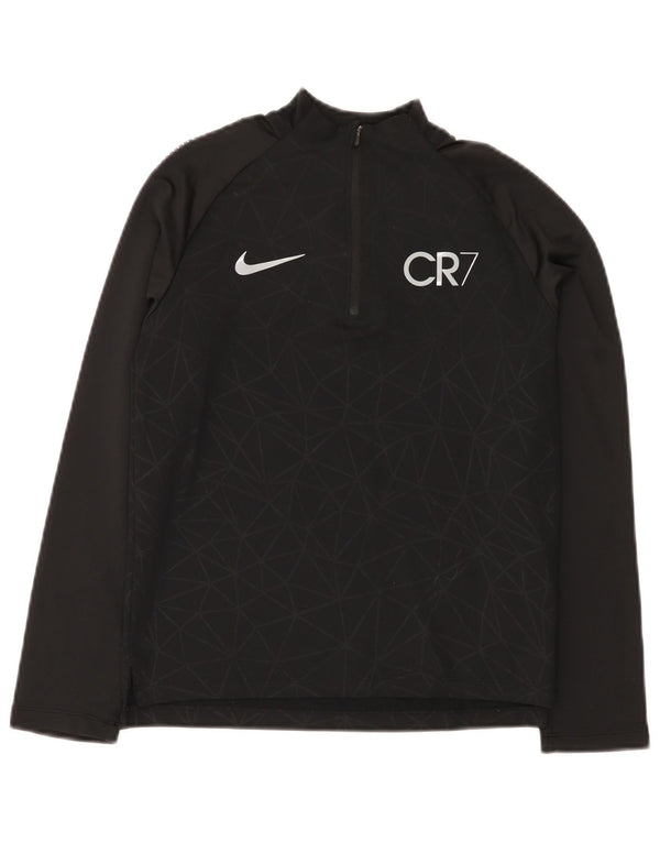 Nike Jungen CR7 Graphic Pullover Trainingsanzug Top 10–11 Jahre Medium Schwarz