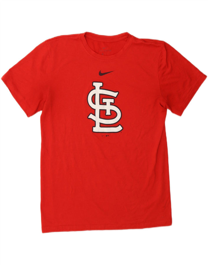 NIKE Mens St. Louis Cardinals Graphic T-Shirt Top Medium Red Polyester Vintage Nike and Second-Hand Nike from Messina Hembry 